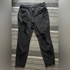 Maurices high rise, stretch size L jeans